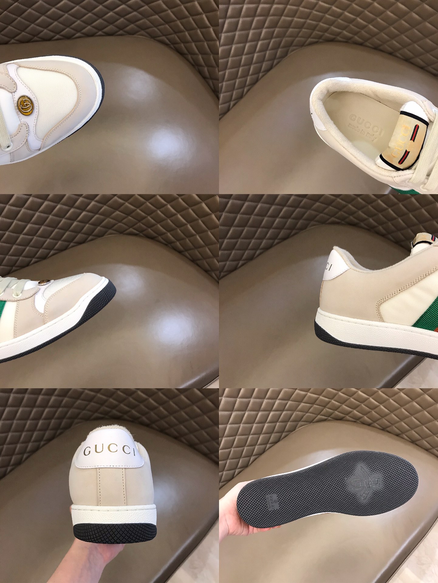 Gucci Men's Ace GG Sneakers with Web Stripe