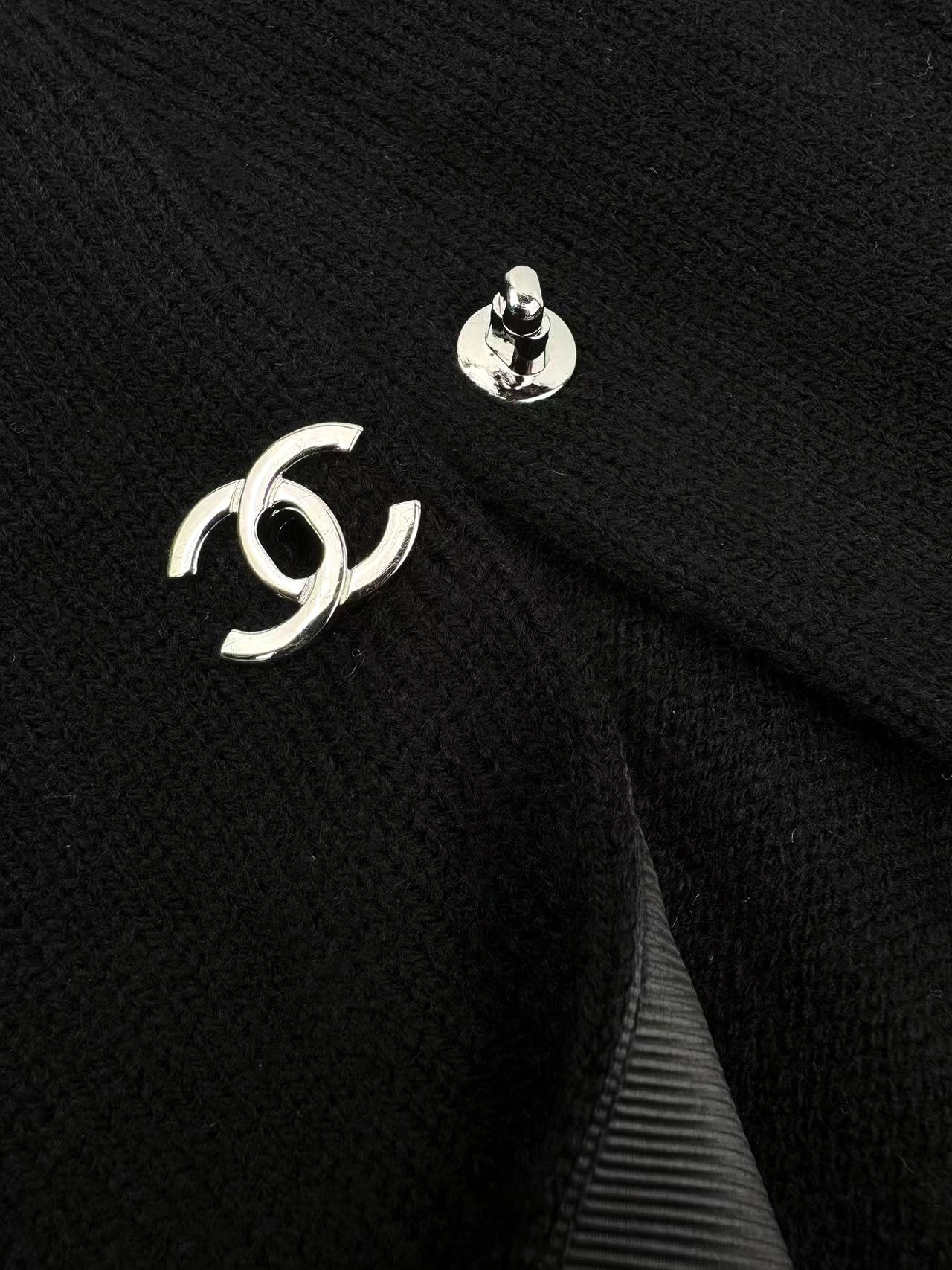 Chanel Iconic Double C Buttons/Soft Knit  Backpack Buckle Knit Cardigan