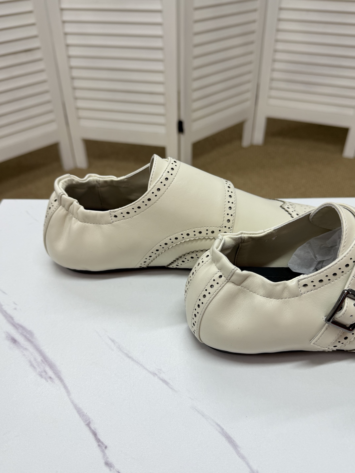 Prada Men's Brogue Double Monk Strap Loafers