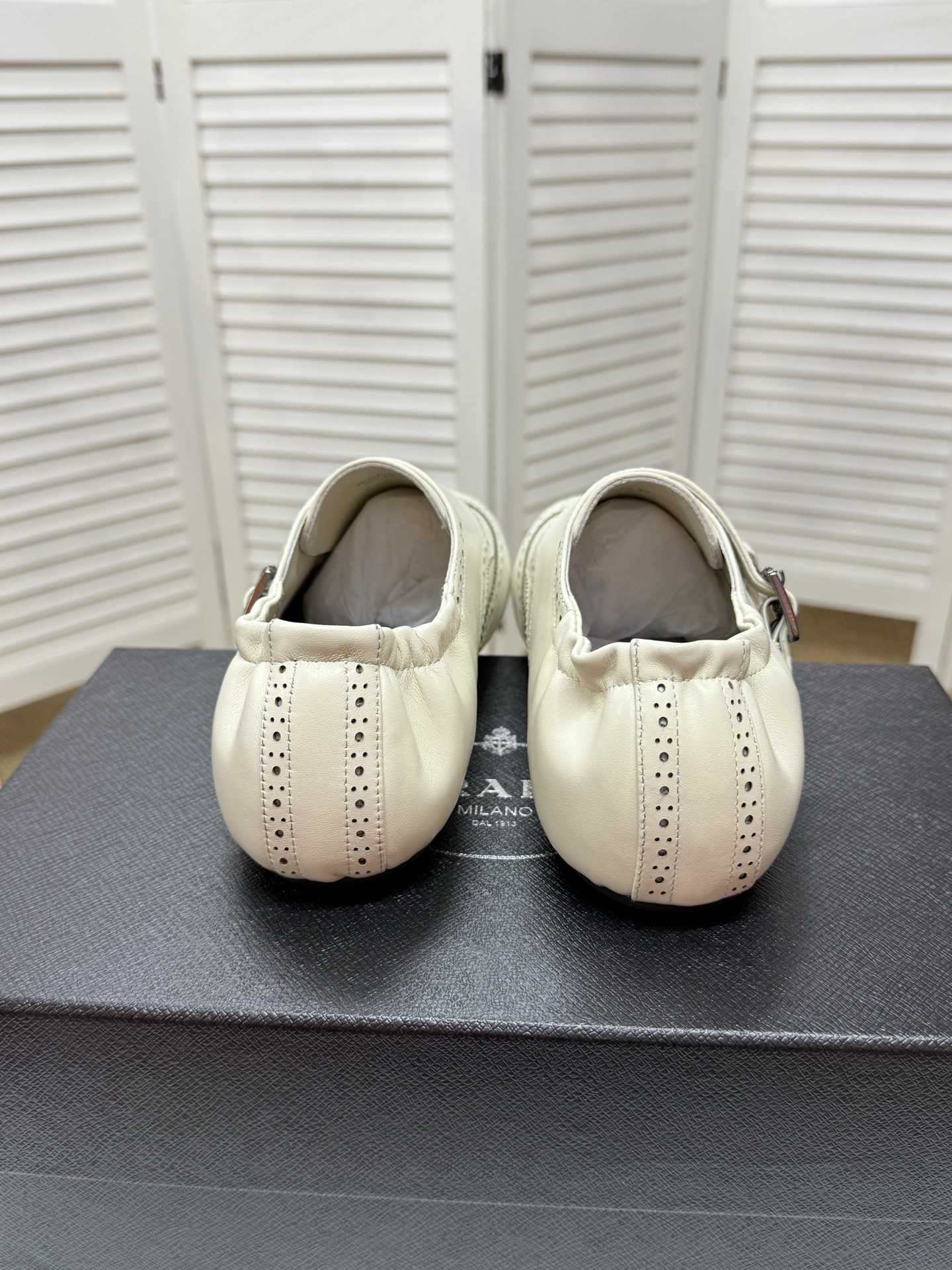 Prada Men's Brogue Double Monk Strap Loafers