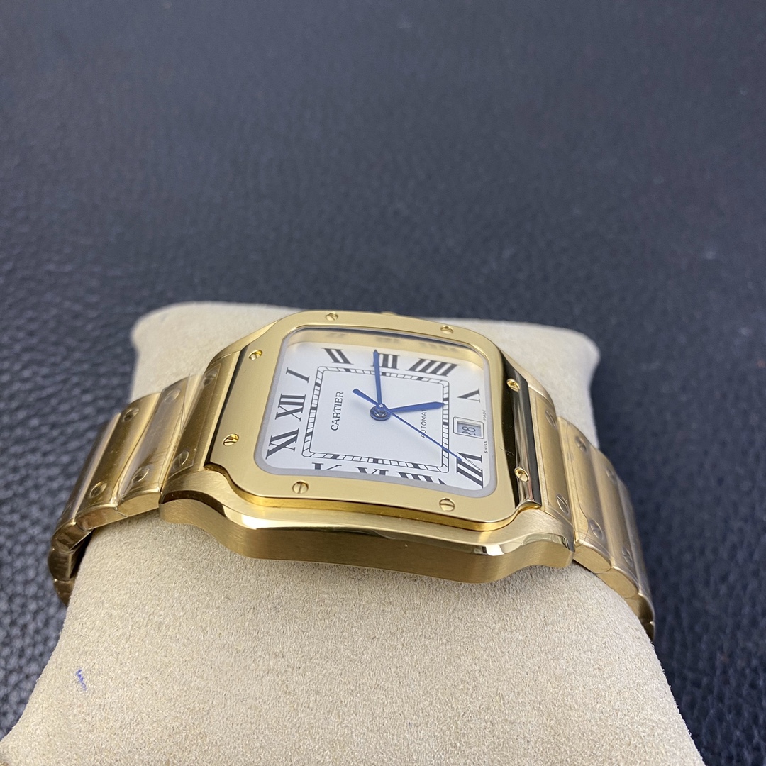 Cartier 3K New Edition Santos Men's Full Gold 