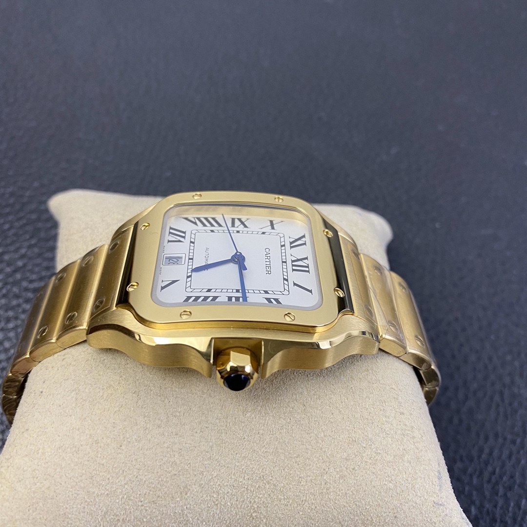 Cartier 3K New Edition Santos Men's Full Gold 