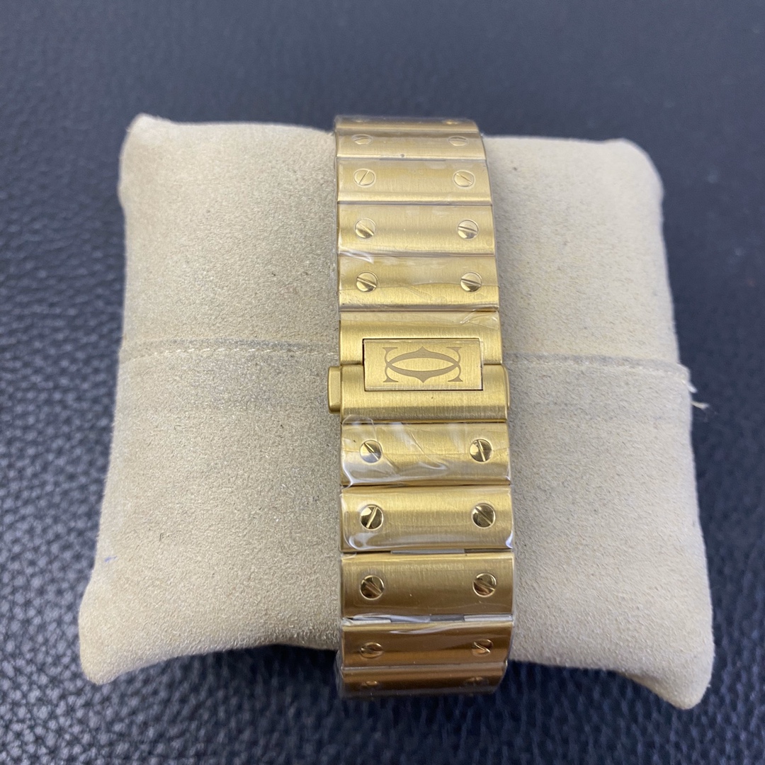 Cartier 3K New Edition Santos Men's Full Gold 