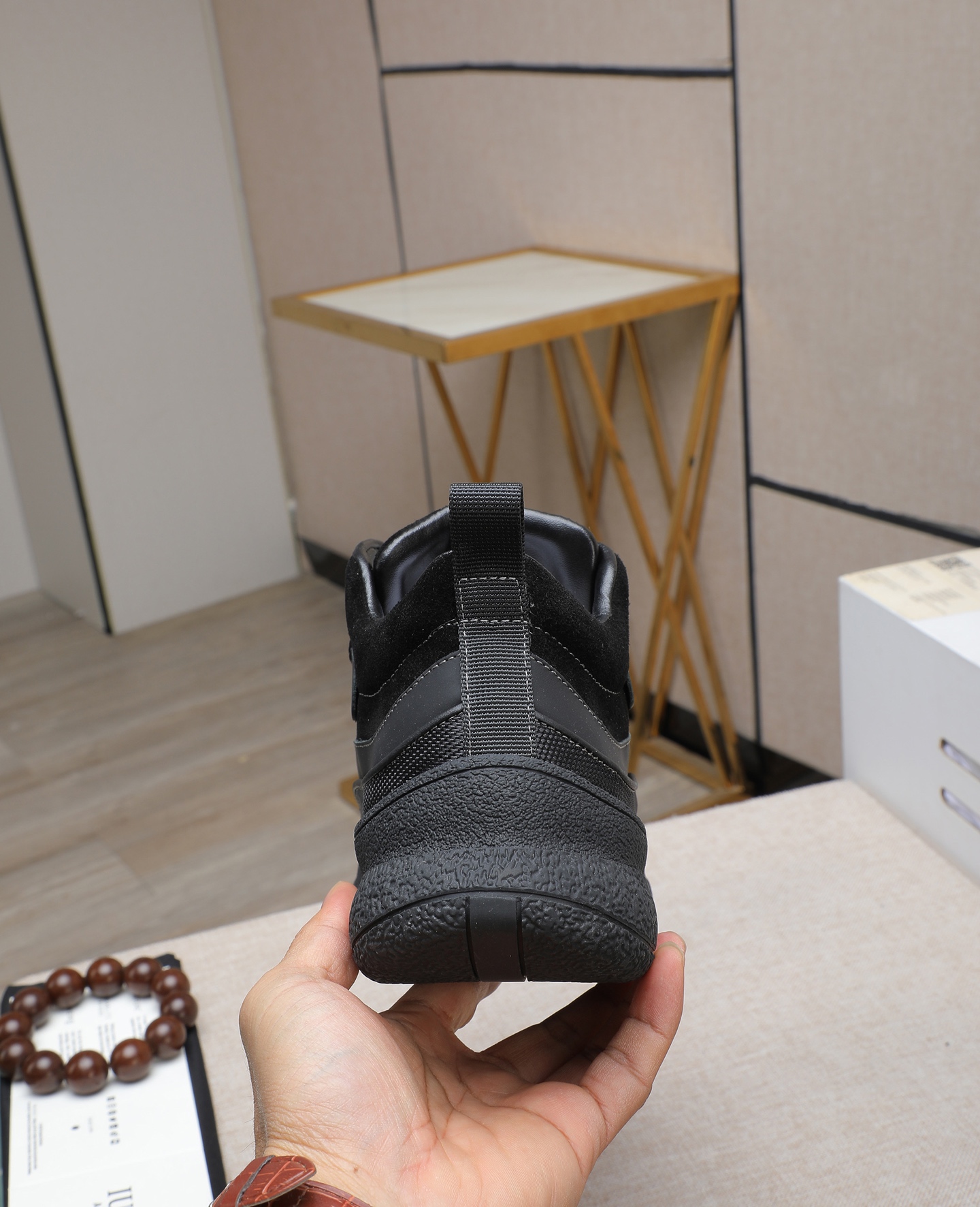 UGG Dune High-Top Shearling-Lined Sneakers