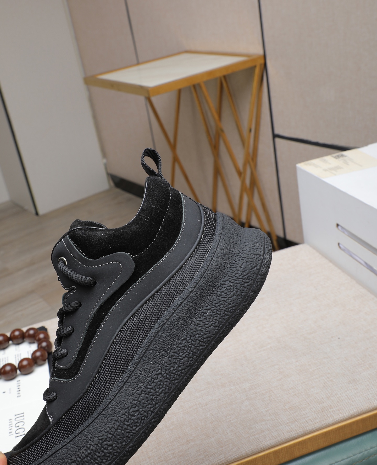 UGG Dune High-Top Shearling-Lined Sneakers