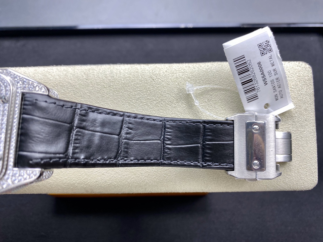 Cartier Full Diamond Santos-Lugano Centenary! 41×51mm