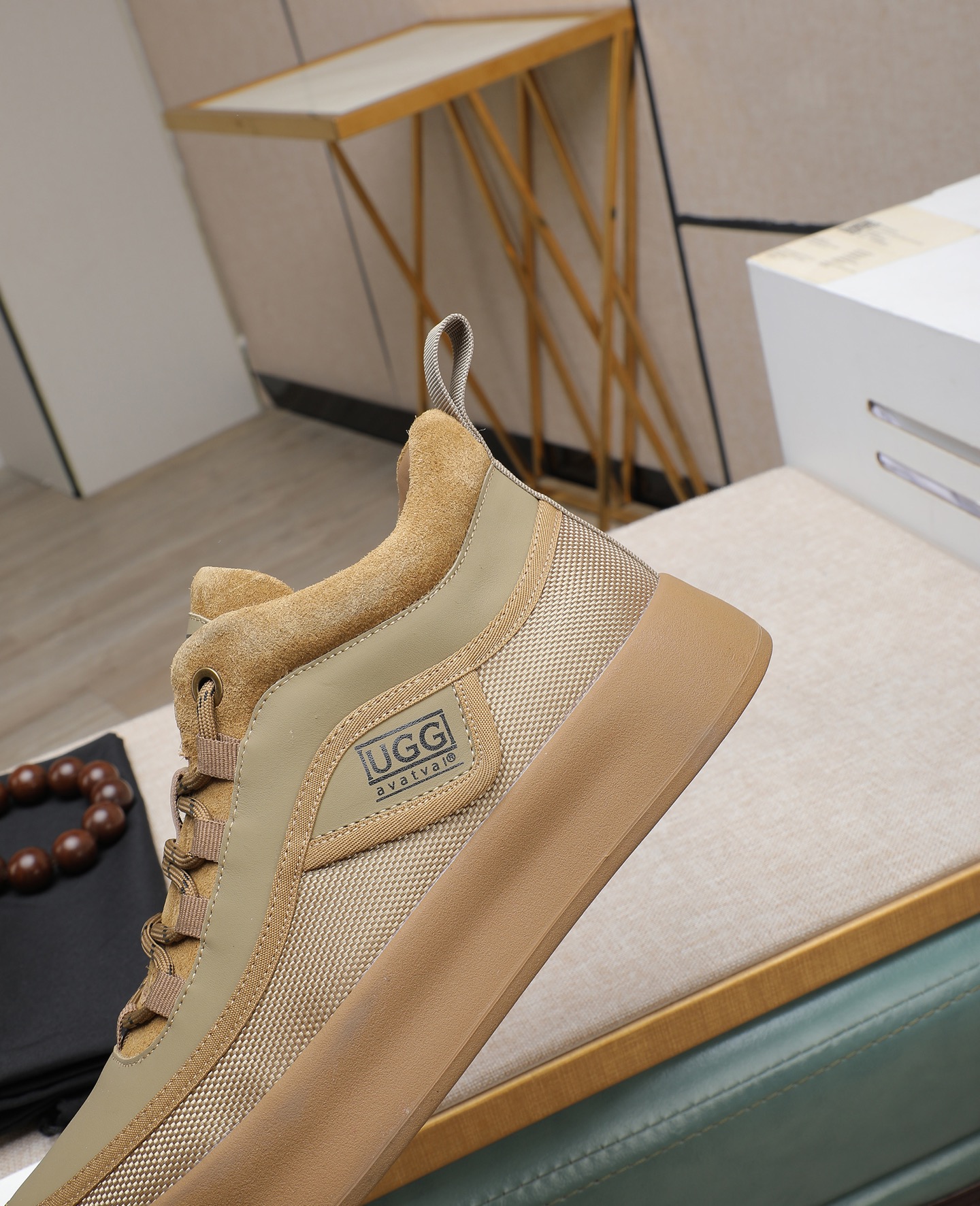 UGG Adventure High-Top Shearling-Lined Sneakers