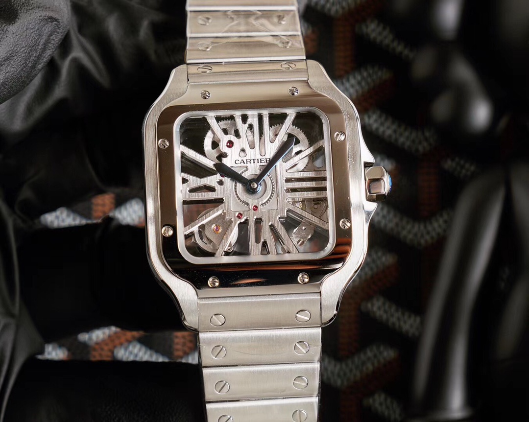 Cartier Santos Skeleton Collection Case diameter: 39.8 millimetres 