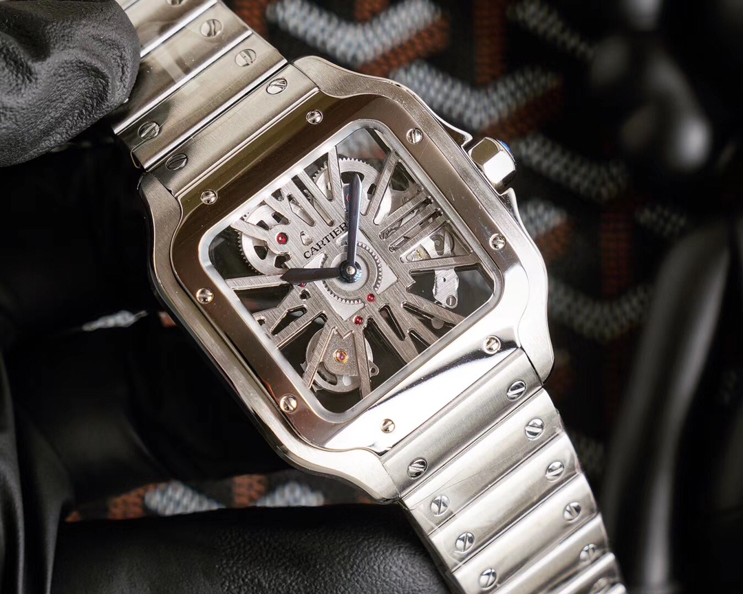 Cartier Santos Skeleton Collection Case diameter: 39.8 millimetres 