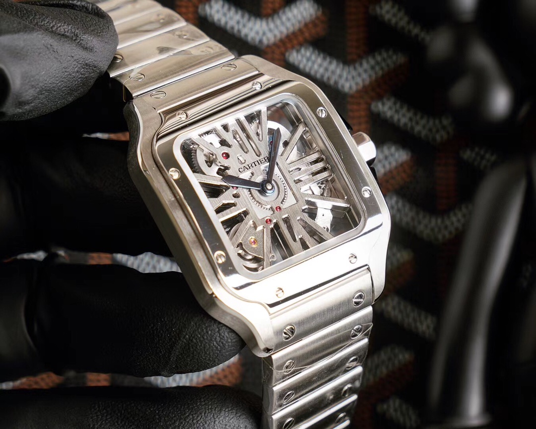 Cartier Santos Skeleton Collection Case diameter: 39.8 millimetres 
