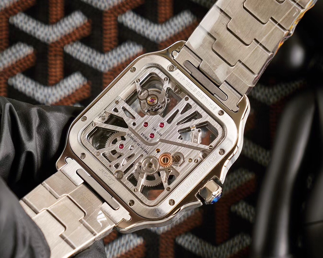 Cartier Santos Skeleton Collection Case diameter: 39.8 millimetres 