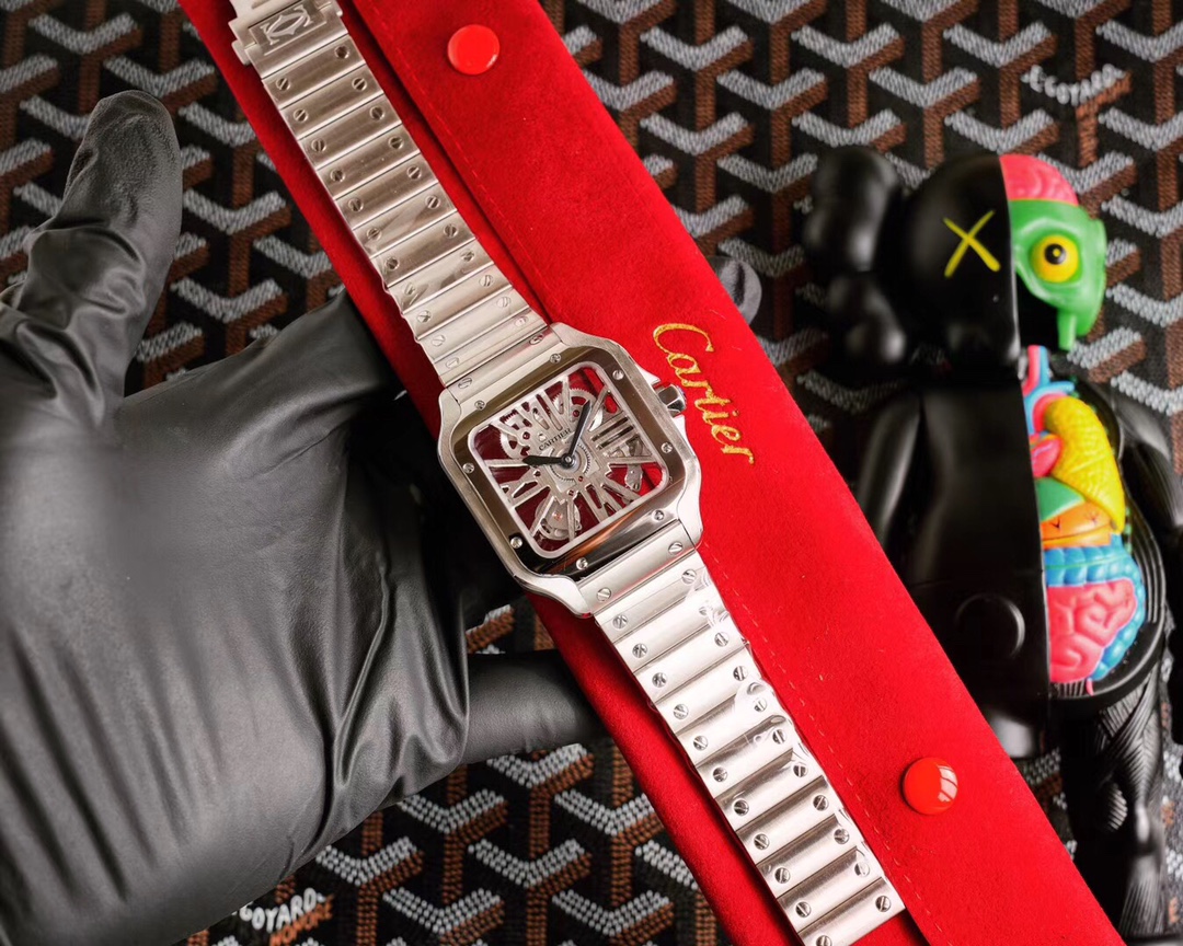 Cartier Santos Skeleton Collection Case diameter: 39.8 millimetres 