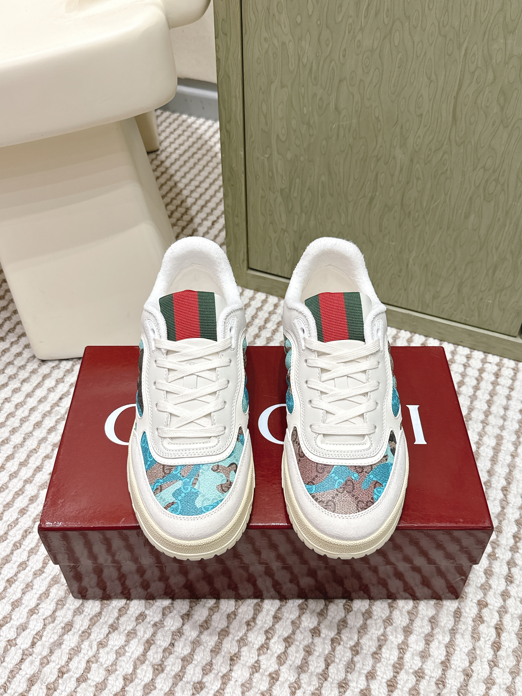 Gucci New Arrival Couple's Thick-Sole Casual Sneakers