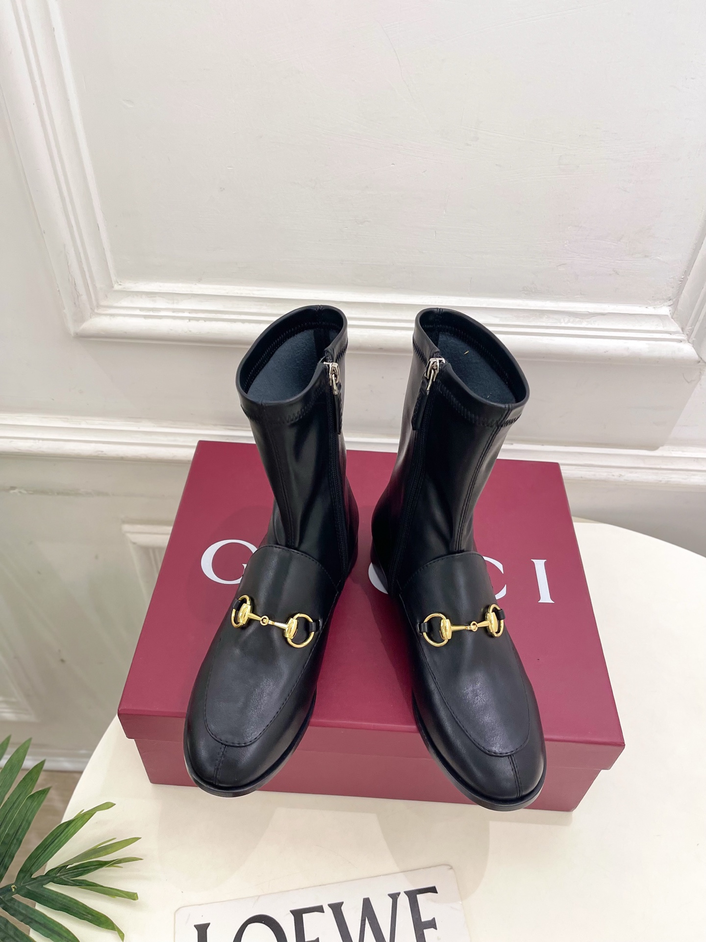 Gucci Fall Winter 2025 Collection Classic Horsebit Loafer Stretch Ankle Boots