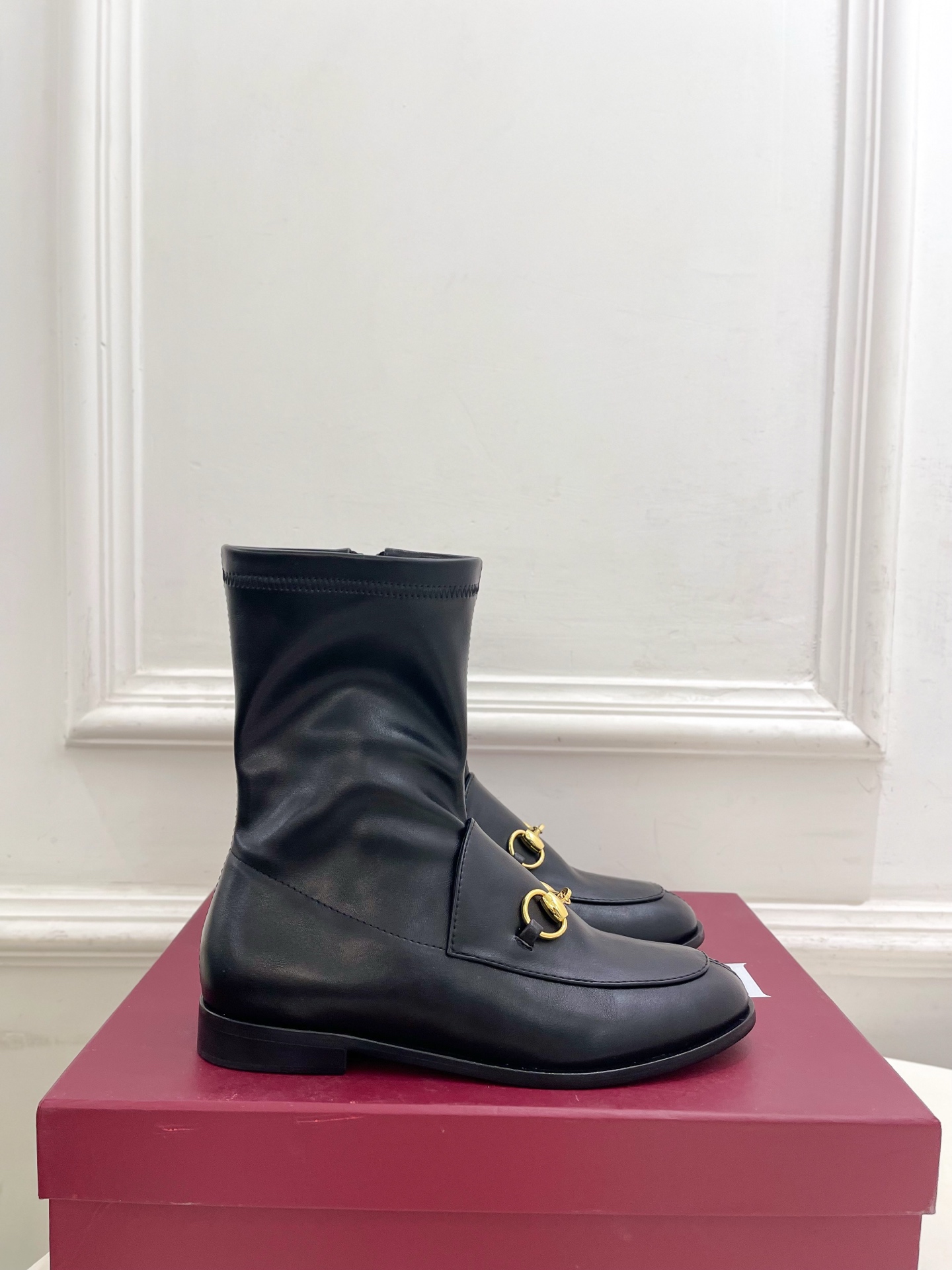 Gucci Fall Winter 2025 Collection Classic Horsebit Loafer Stretch Ankle Boots