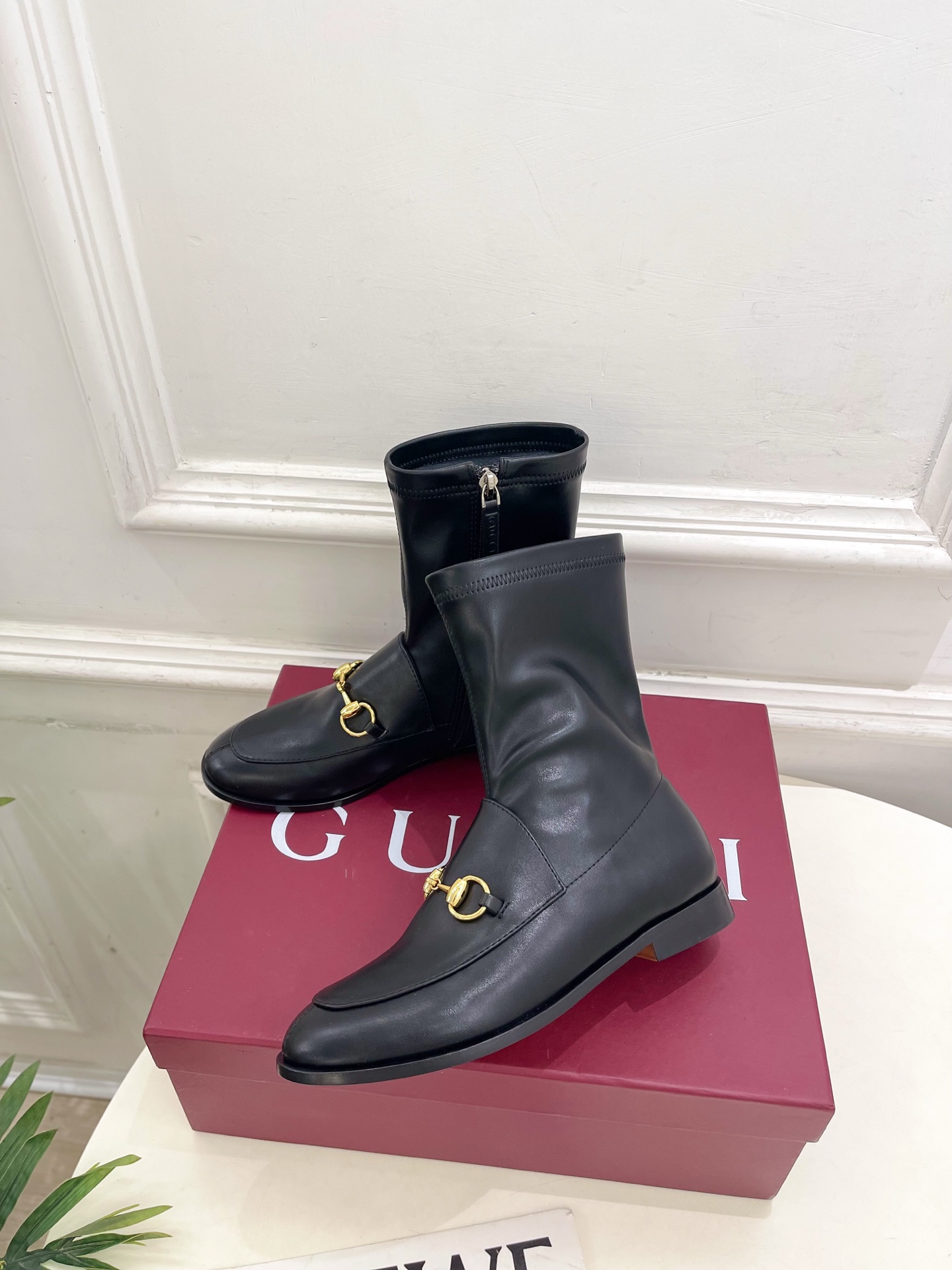 Gucci Fall Winter 2025 Collection Classic Horsebit Loafer Stretch Ankle Boots