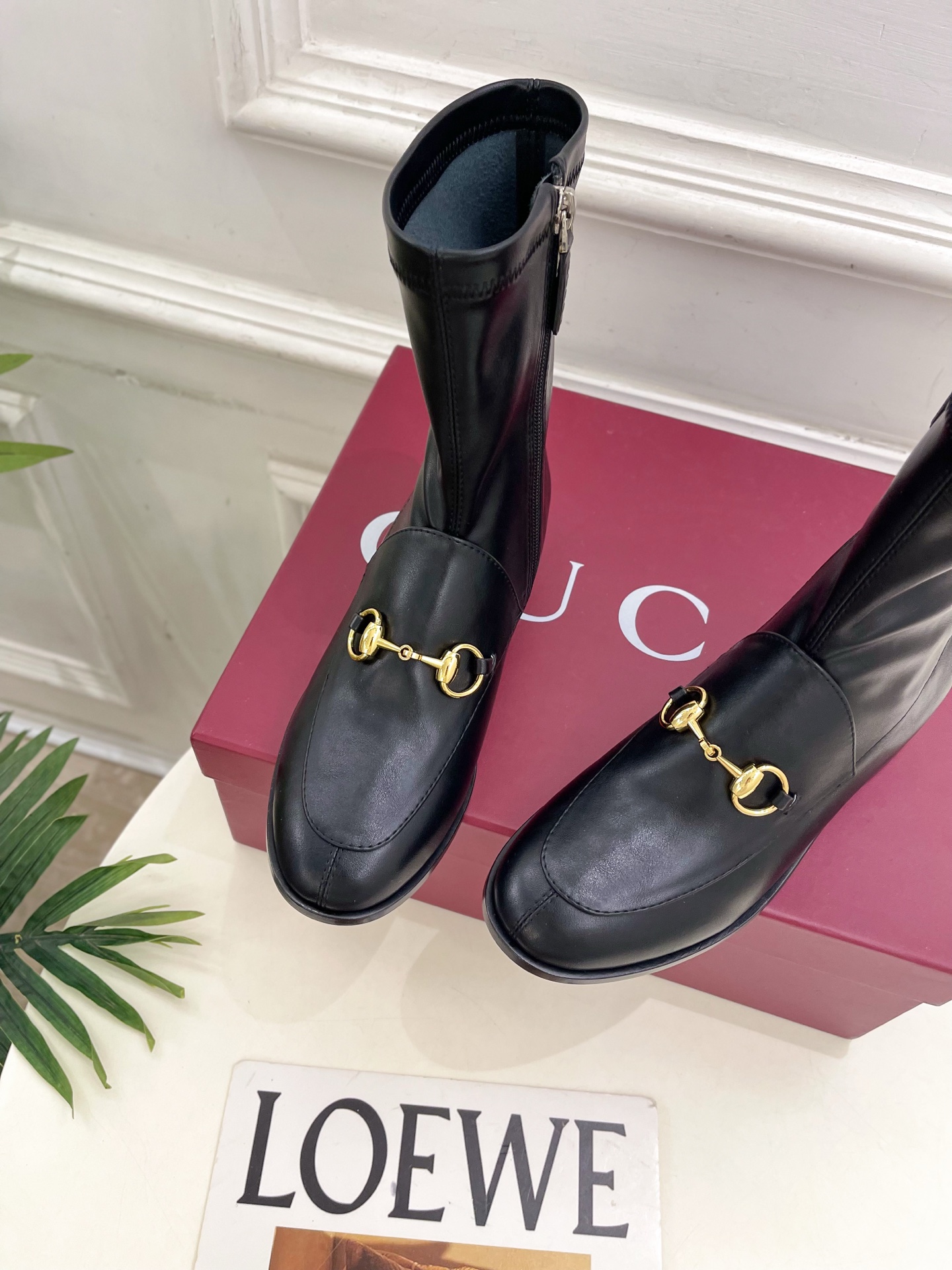Gucci Fall Winter 2025 Collection Classic Horsebit Loafer Stretch Ankle Boots