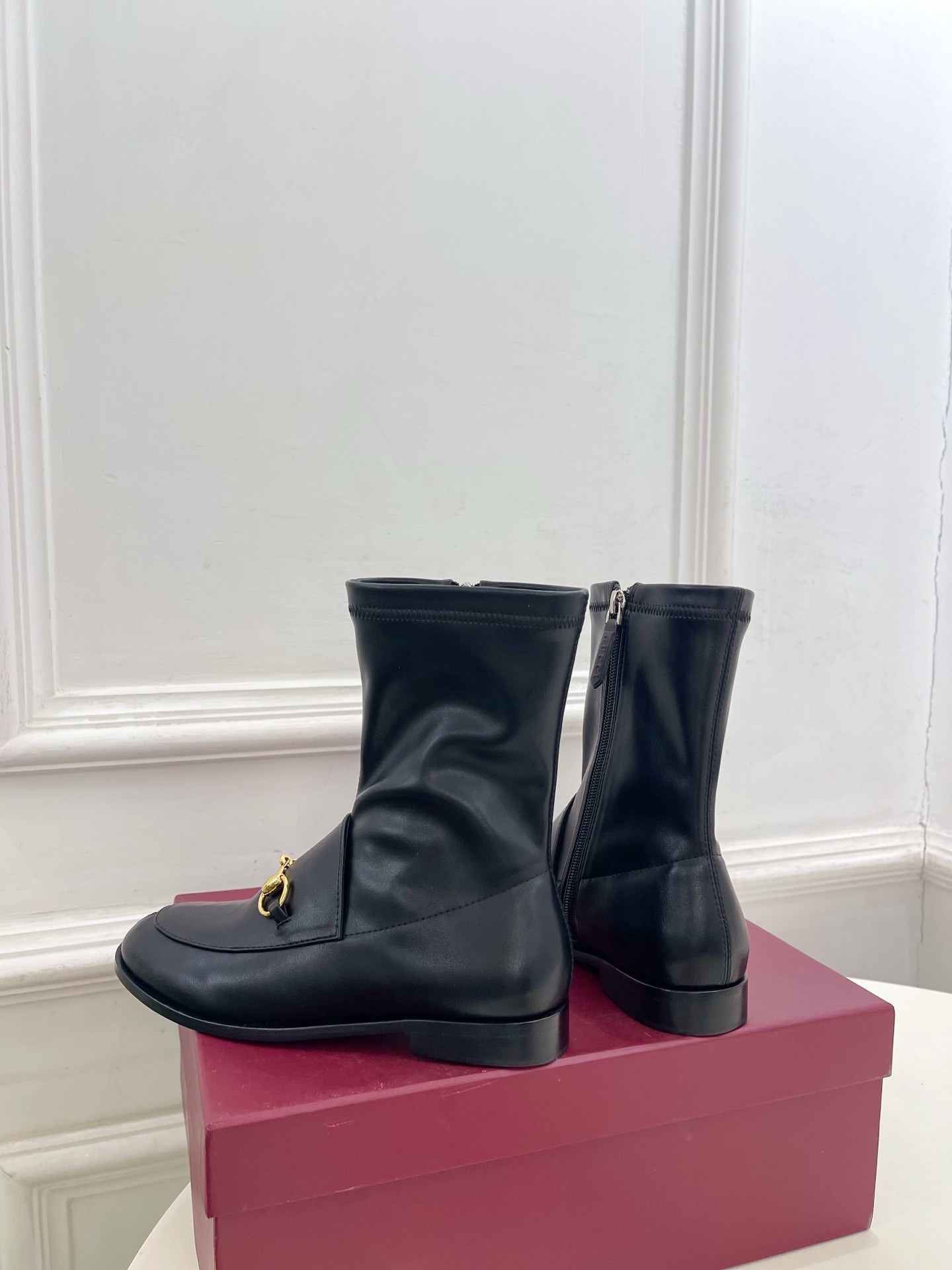 Gucci Fall Winter 2025 Collection Classic Horsebit Loafer Stretch Ankle Boots