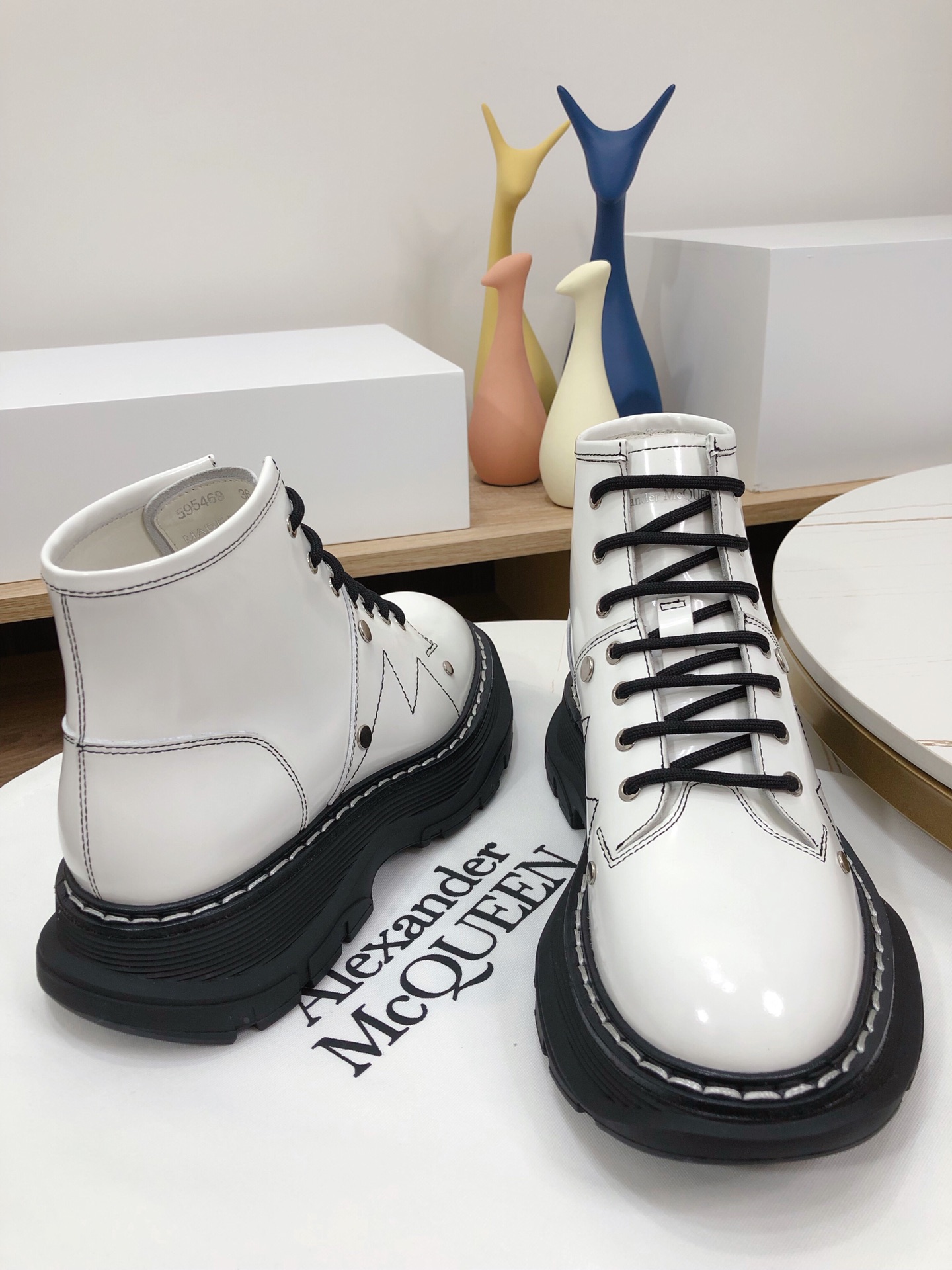 Alexander McQueen Tread Slick Studded Boot