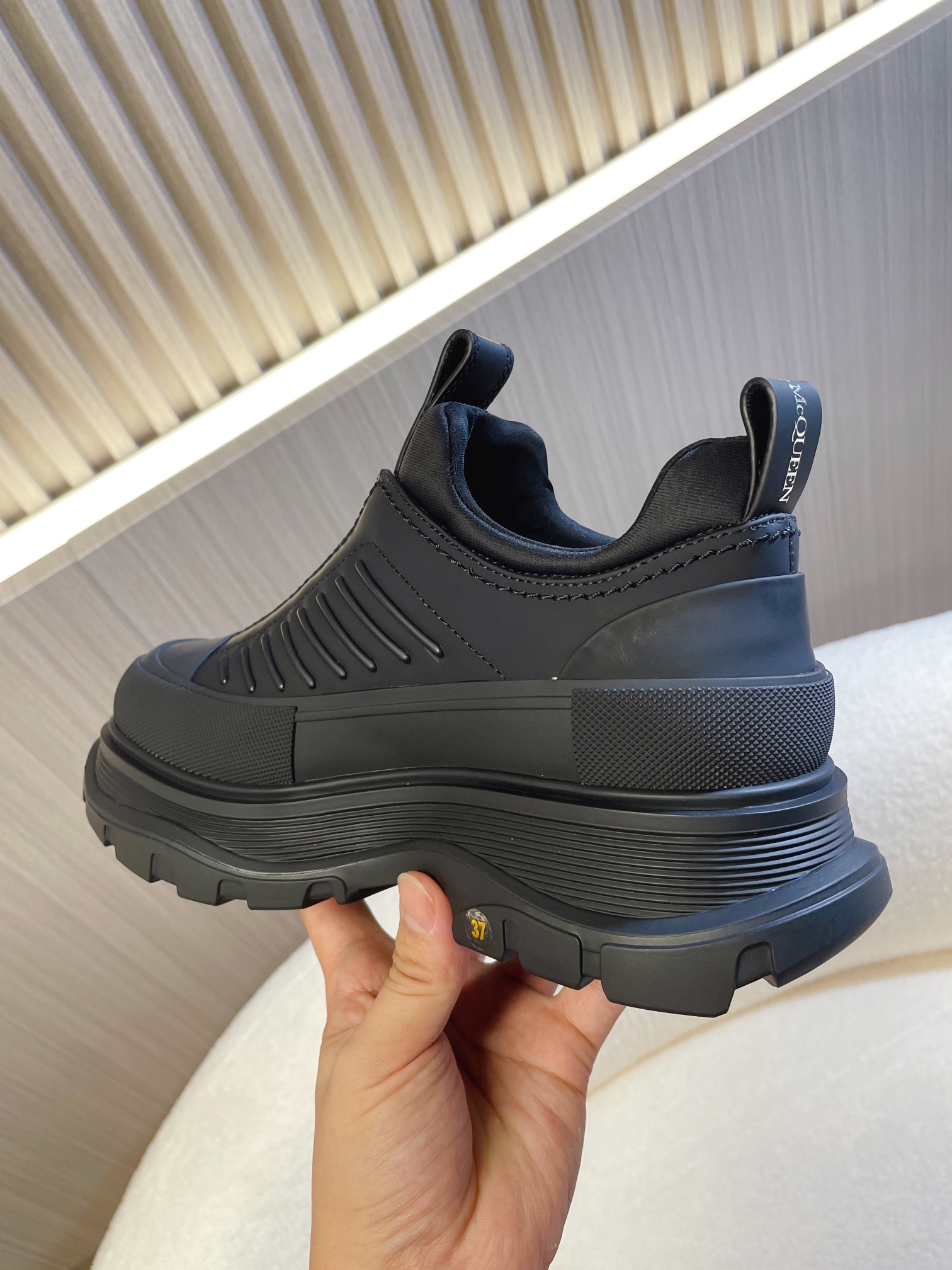 McQueen New Tread Slick Moto Functional Style Short Boots