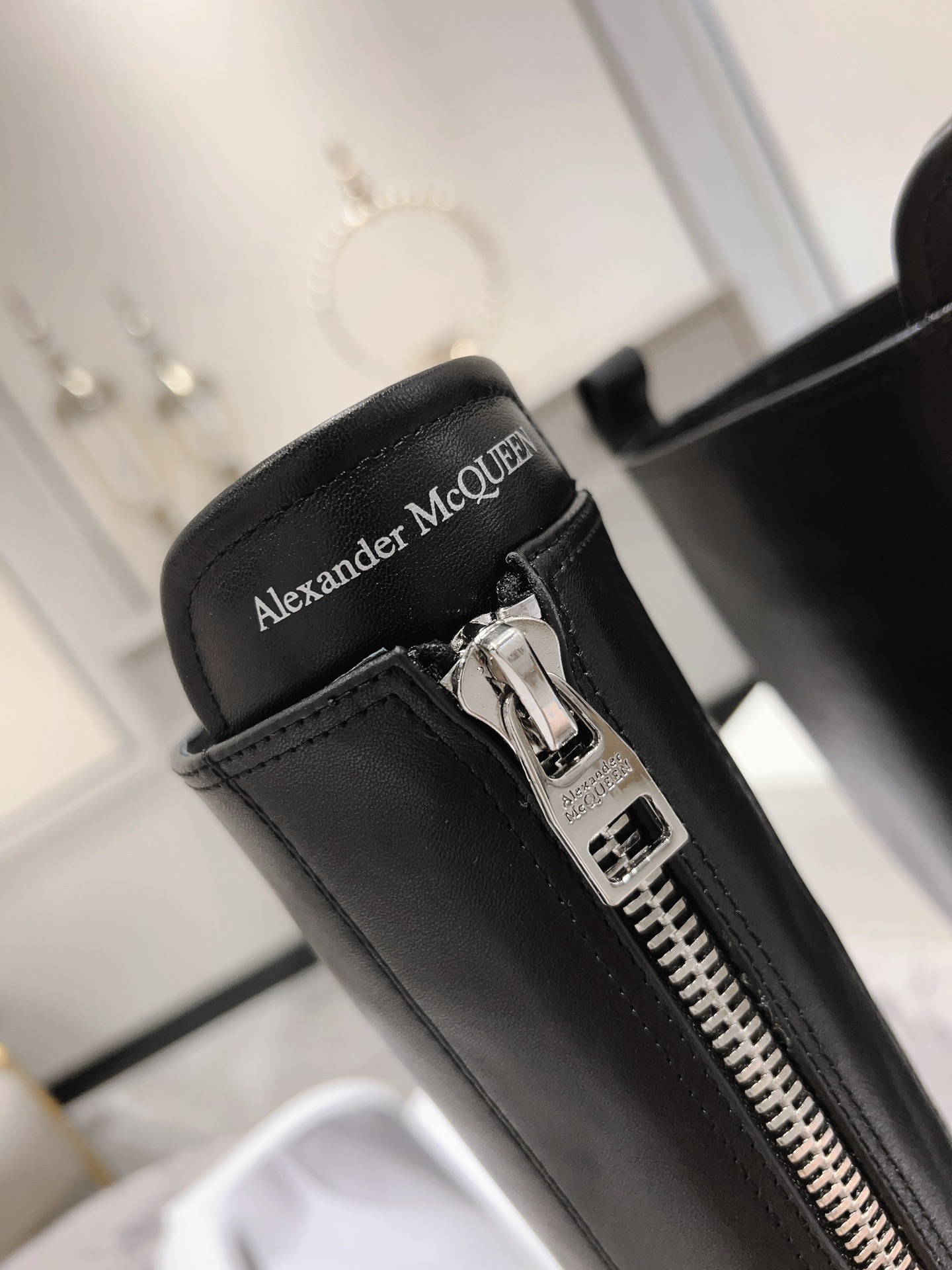 ALEXANDER MCQUEEN Front Zipper Boots