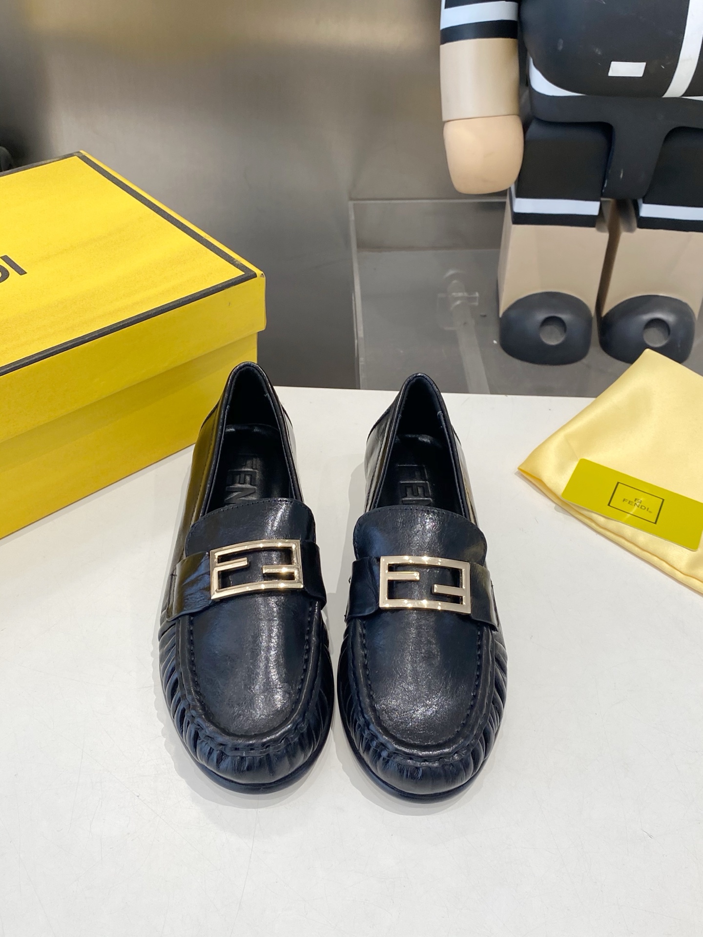 Fendi Loafer with F Buckle
