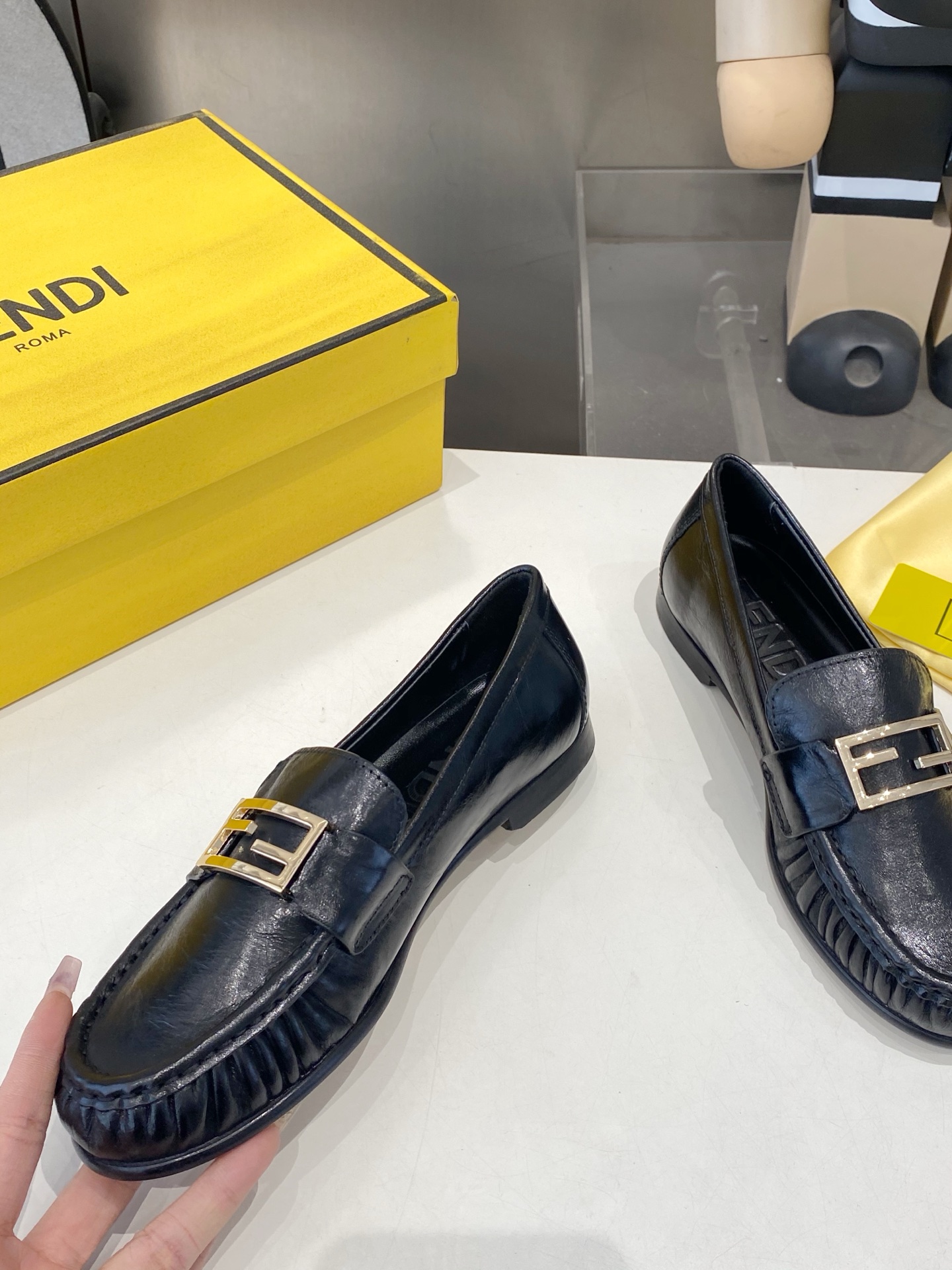Fendi Loafer with F Buckle
