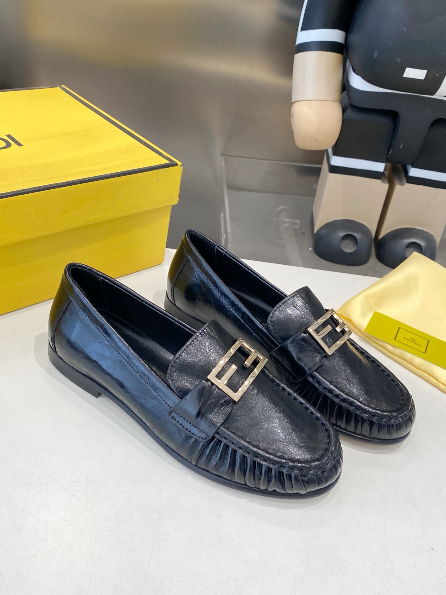 Fendi Loafer with F Buckle