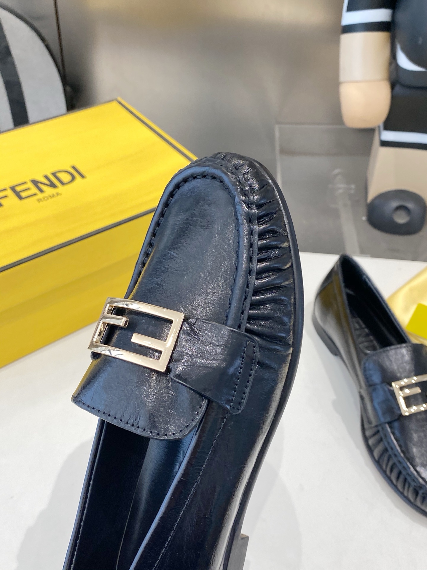 Fendi Loafer with F Buckle