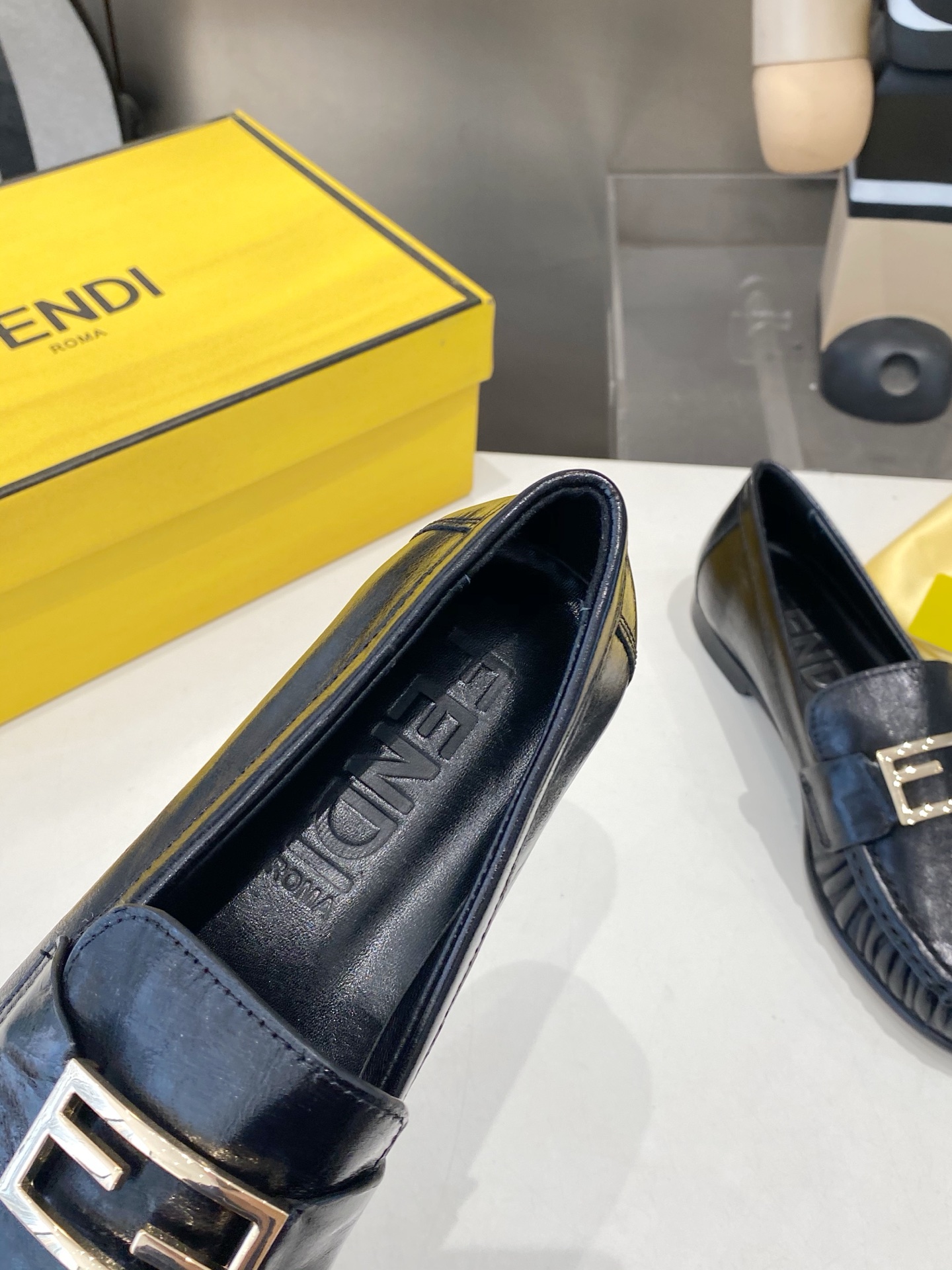 Fendi Loafer with F Buckle