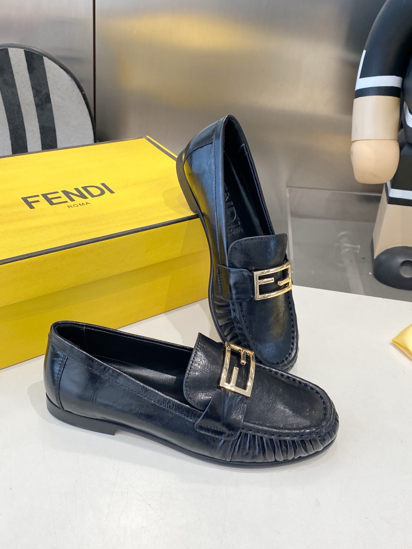 Fendi Loafer with F Buckle