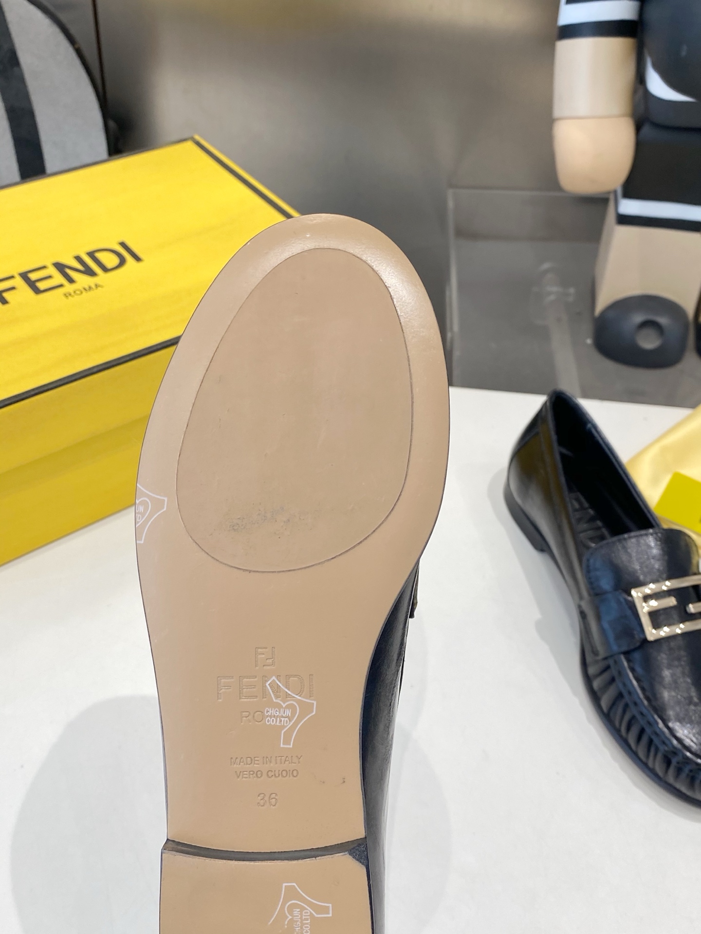 Fendi Loafer with F Buckle