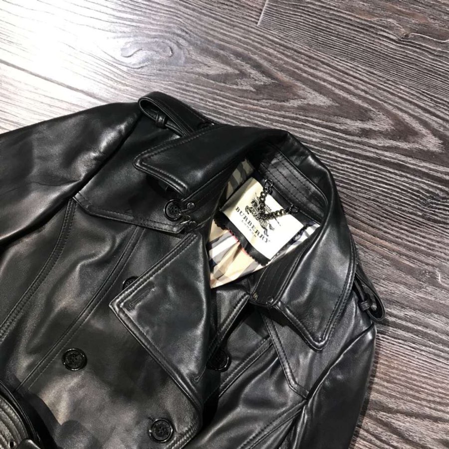 Burberry Classic Imported Lambskin Trench Coat