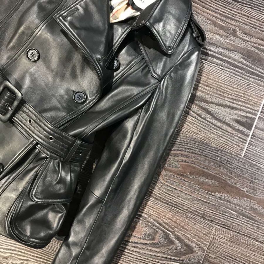 Burberry Classic Imported Lambskin Trench Coat