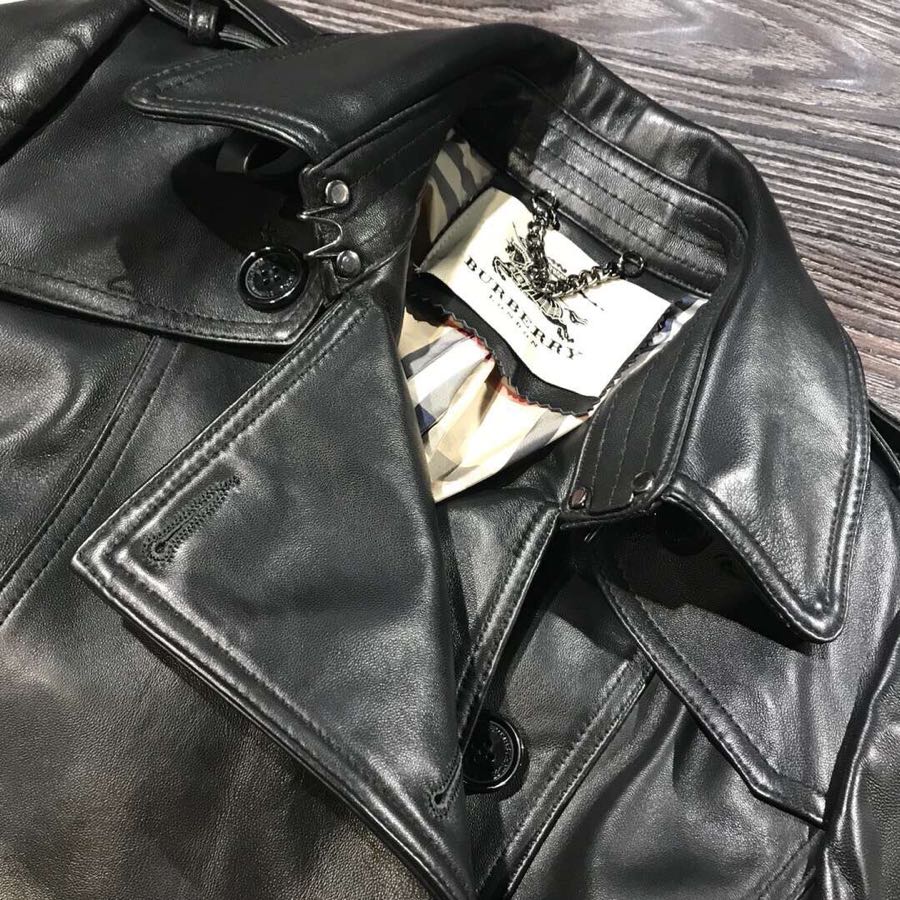 Burberry Classic Imported Lambskin Trench Coat