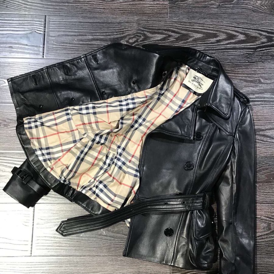 Burberry Classic Imported Lambskin Trench Coat