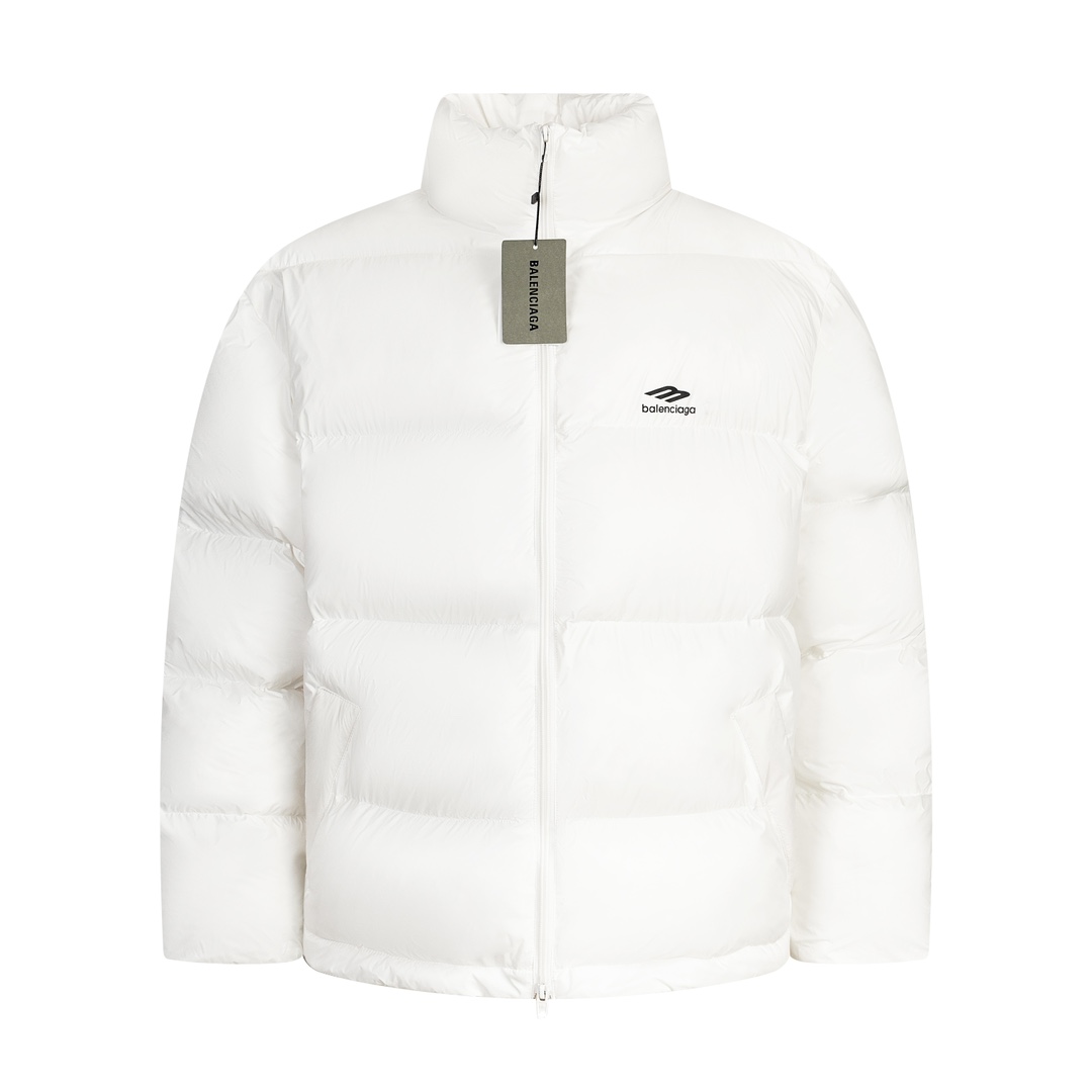 Balenciaga  FW Collection 3B Laser-Etched Logo Ski Down Jacket