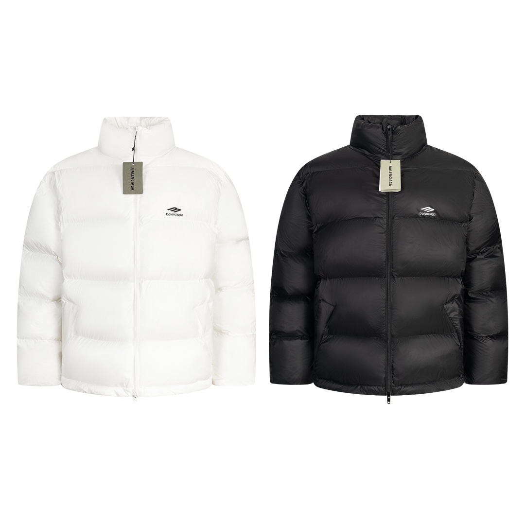 Balenciaga  FW Collection 3B Laser-Etched Logo Ski Down Jacket