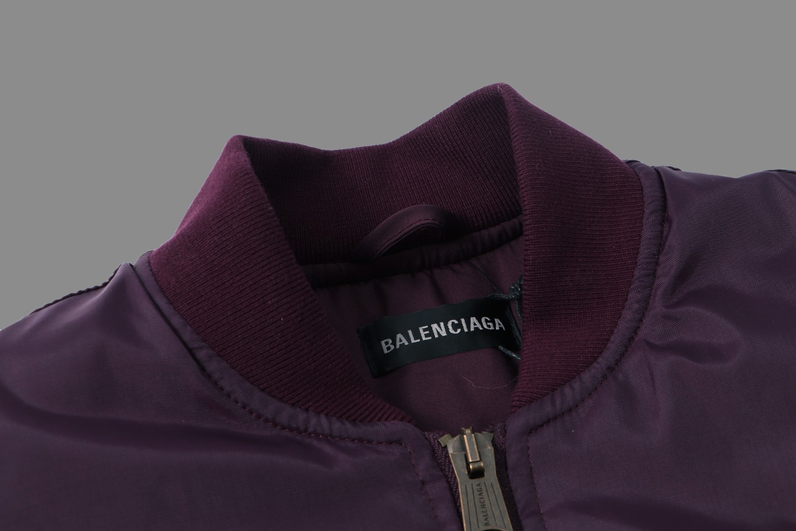 Balenciaga 2025 Spring Summer Manchester United Crest Flight Jacket with Zipper