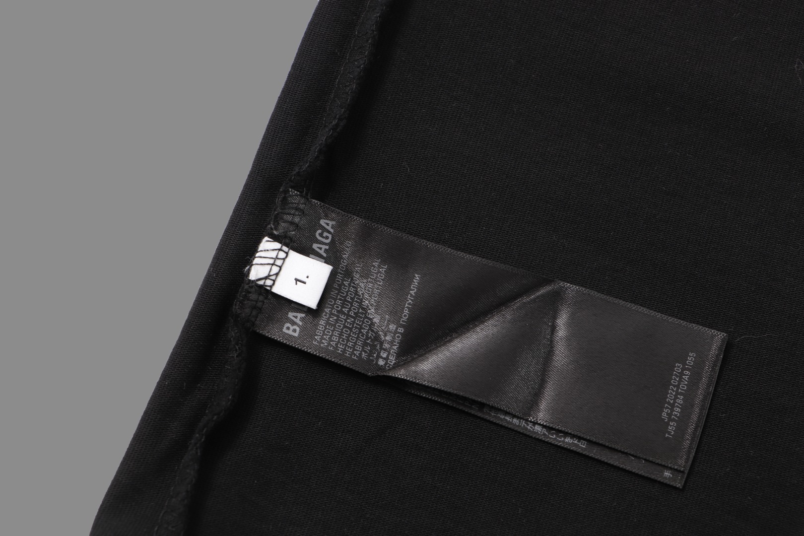 Balenciaga 2025SS Distressed-Effect Two-Piece Print Long-Sleeve T-Shirt