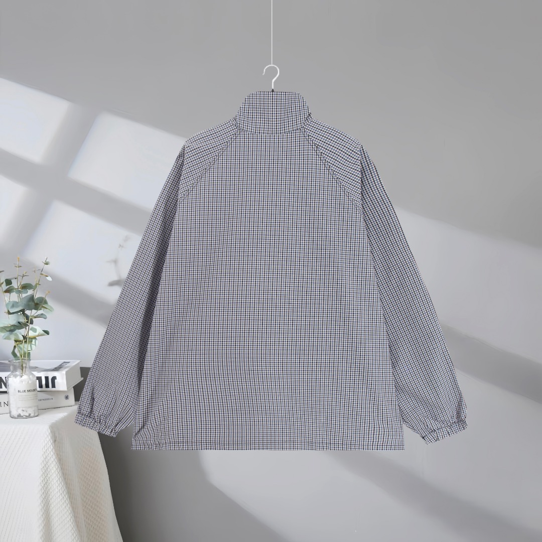 Balenciaga 2025 Spring/Summer Wheat-Patterned Double-Layer Checkered Jacket