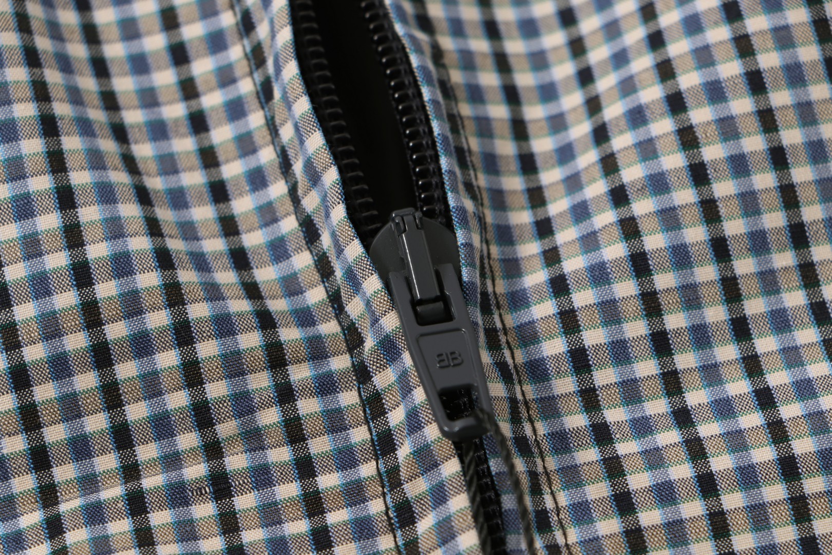 Balenciaga 2025 Spring/Summer Wheat-Patterned Double-Layer Checkered Jacket