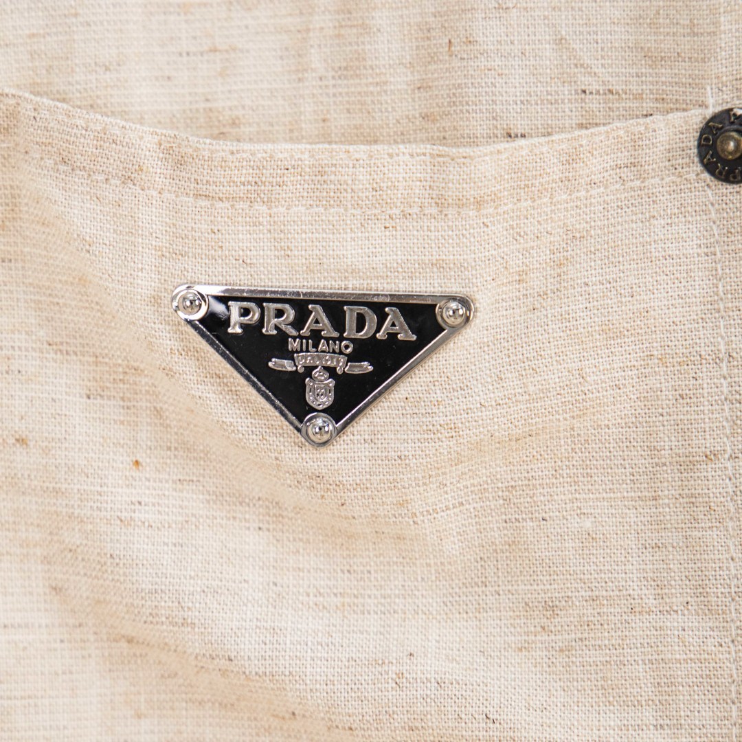 PRADA Tencel Linen-Cotton Blend Shirt