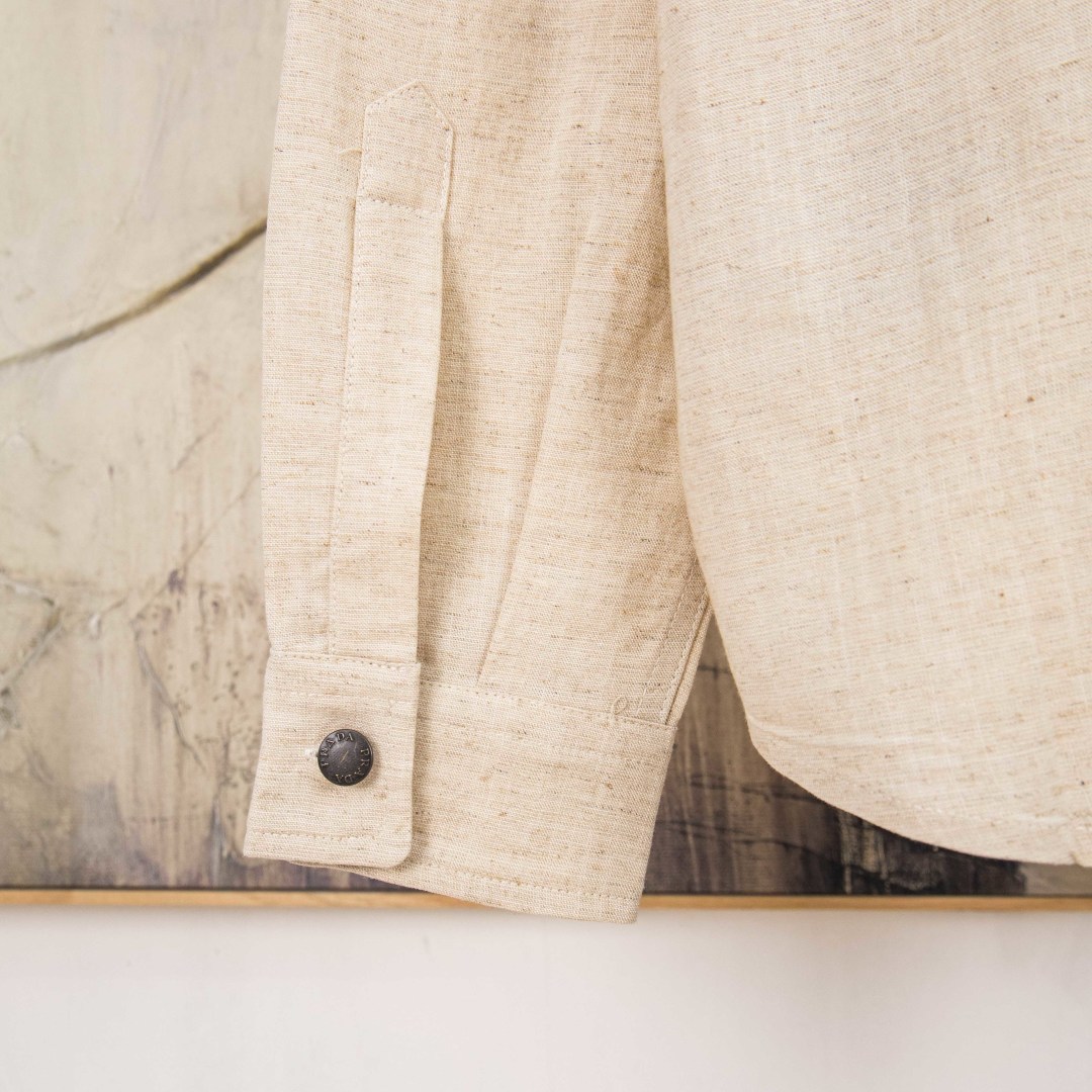 PRADA Tencel Linen-Cotton Blend Shirt