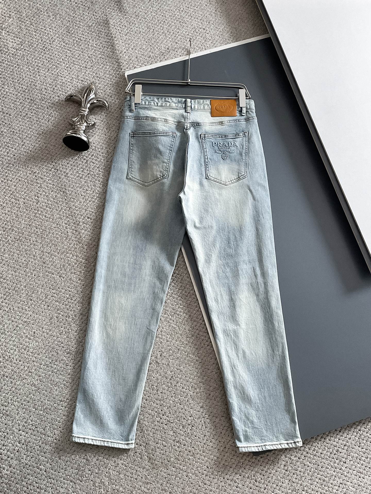 Prada 25SS Fall/Winter New Arrival Washed Denim Jeans