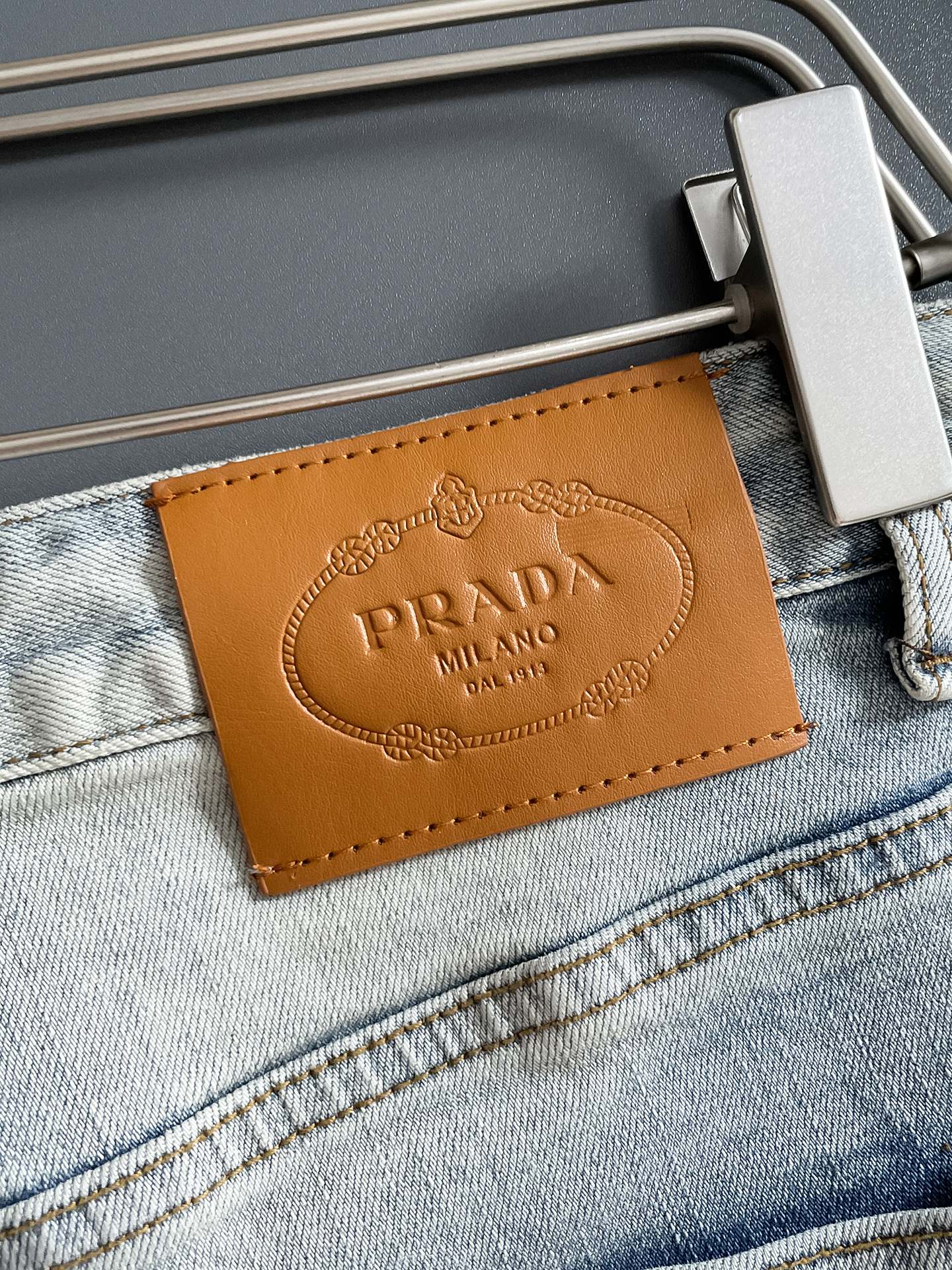 Prada 25SS Fall/Winter New Arrival Washed Denim Jeans