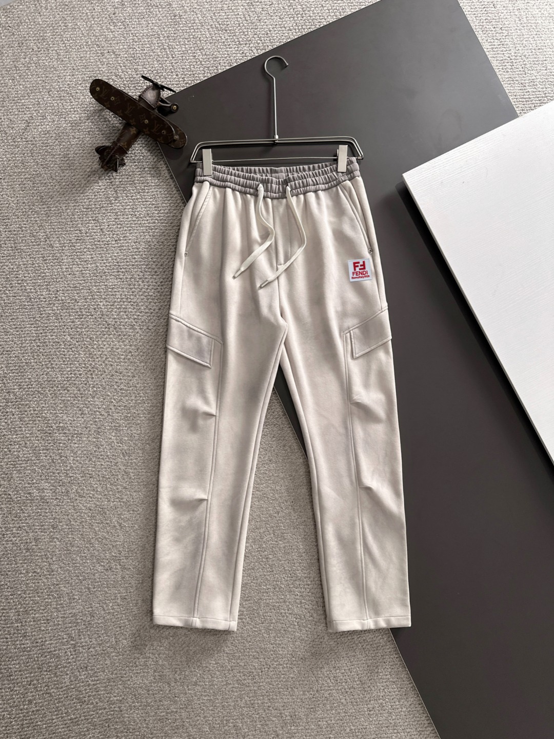Fendi 2025 Winter New Arrival Elastic Waist Casual Pants