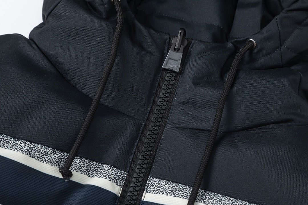 Dior Classic All-Over Print Double-Sided Reversible Hooded Down Jacket