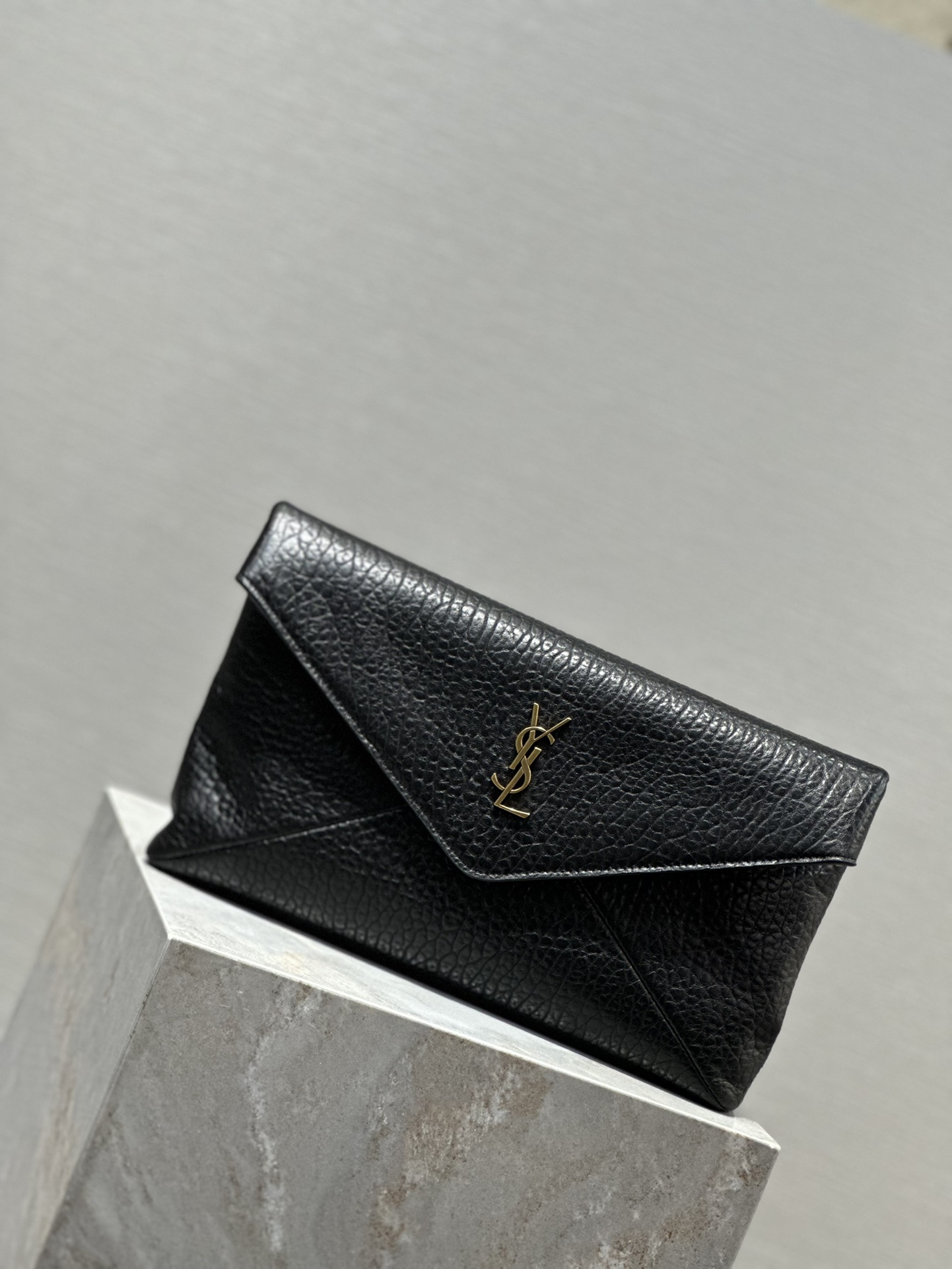 YSL【Black】 LE Envelope Clutch_ Style No.: 769307 Dimensions: 29.5×18×4.5cm