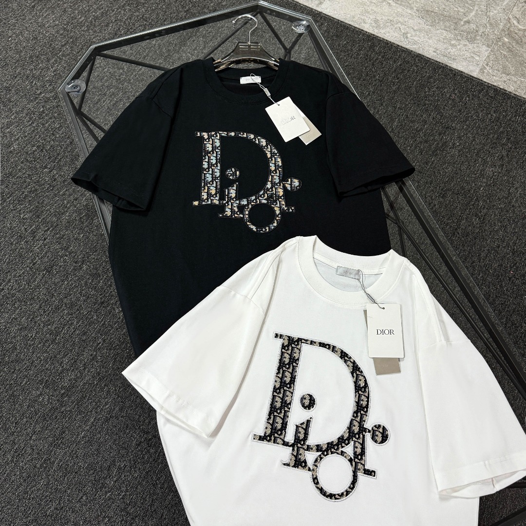 Dior 2025 Collection 100% Cotton Short-Sleeve Shirt